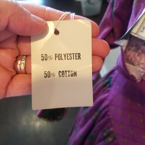 NWT Vintage Claudine Bueche  bustier top basque waist maxi floral  *Rare* sz 8 - Picture 2 of 10